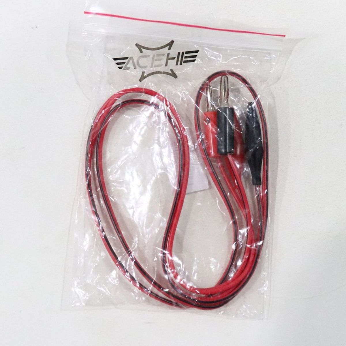 OR Alligator Probe Test Leads Clip Pin Banana Plug Cable For Digital Multimeter-red