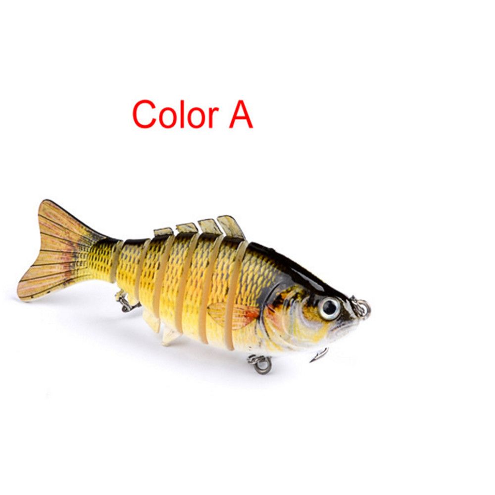 Artificial Fishing Bait Knotty Fish 10cm 5PCS Multicolor
