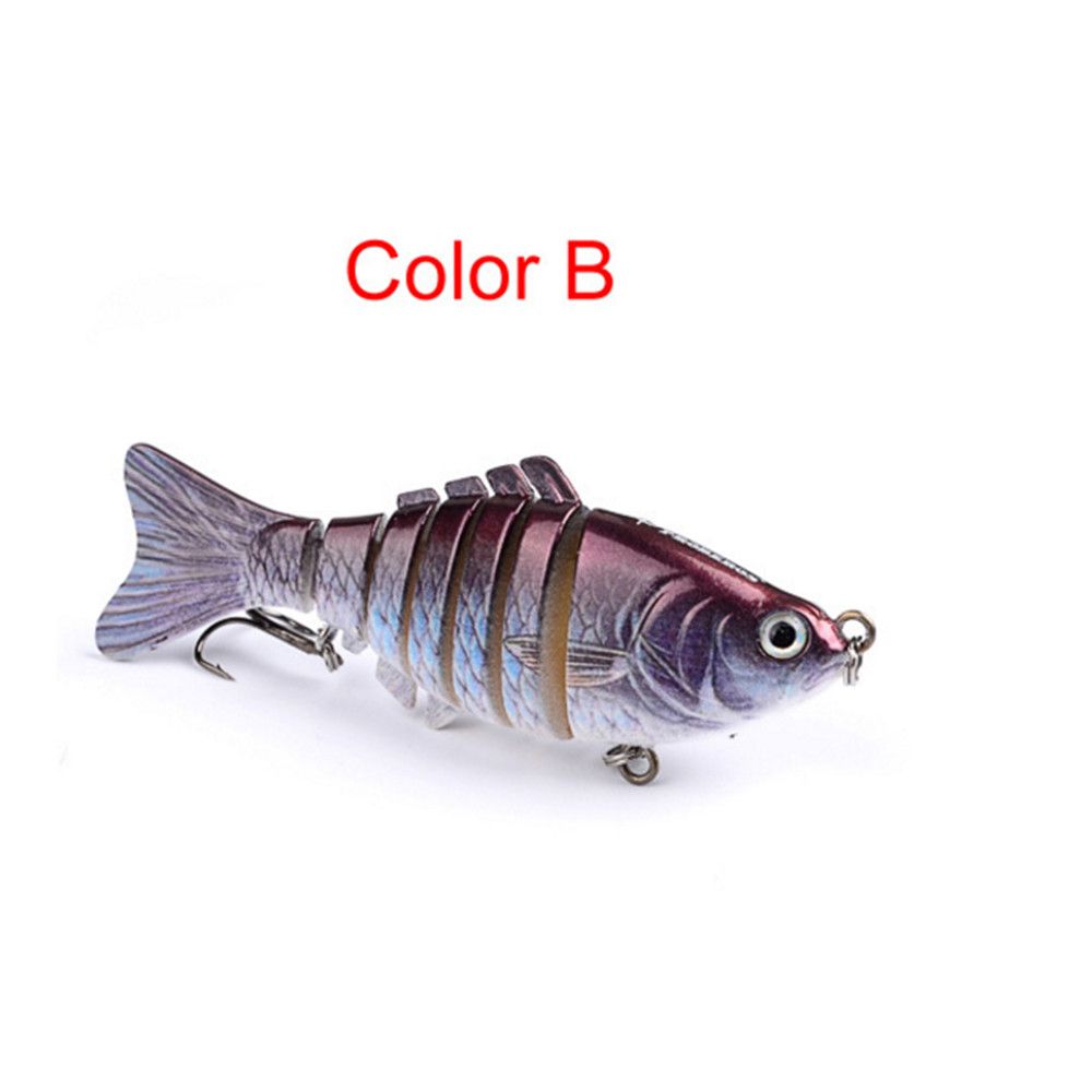 Artificial Fishing Bait Knotty Fish 10cm 5PCS Multicolor