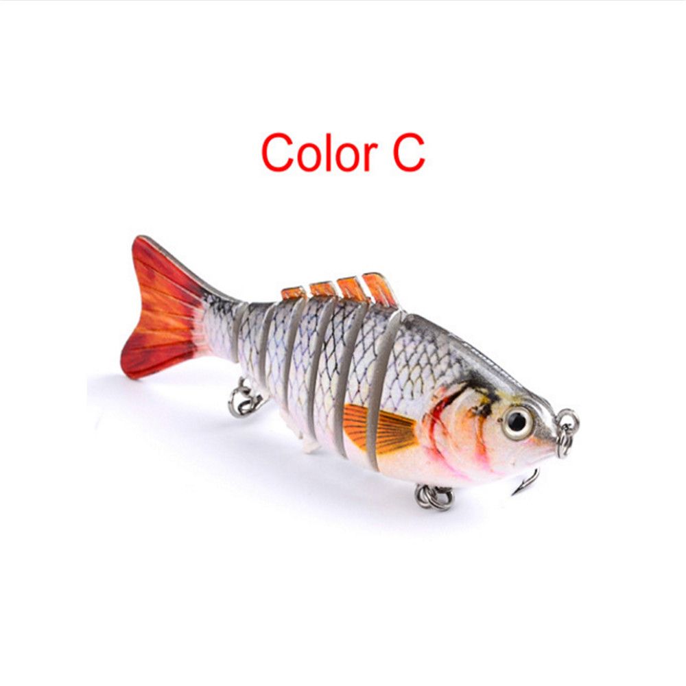 Artificial Fishing Bait Knotty Fish 10cm 5PCS Multicolor