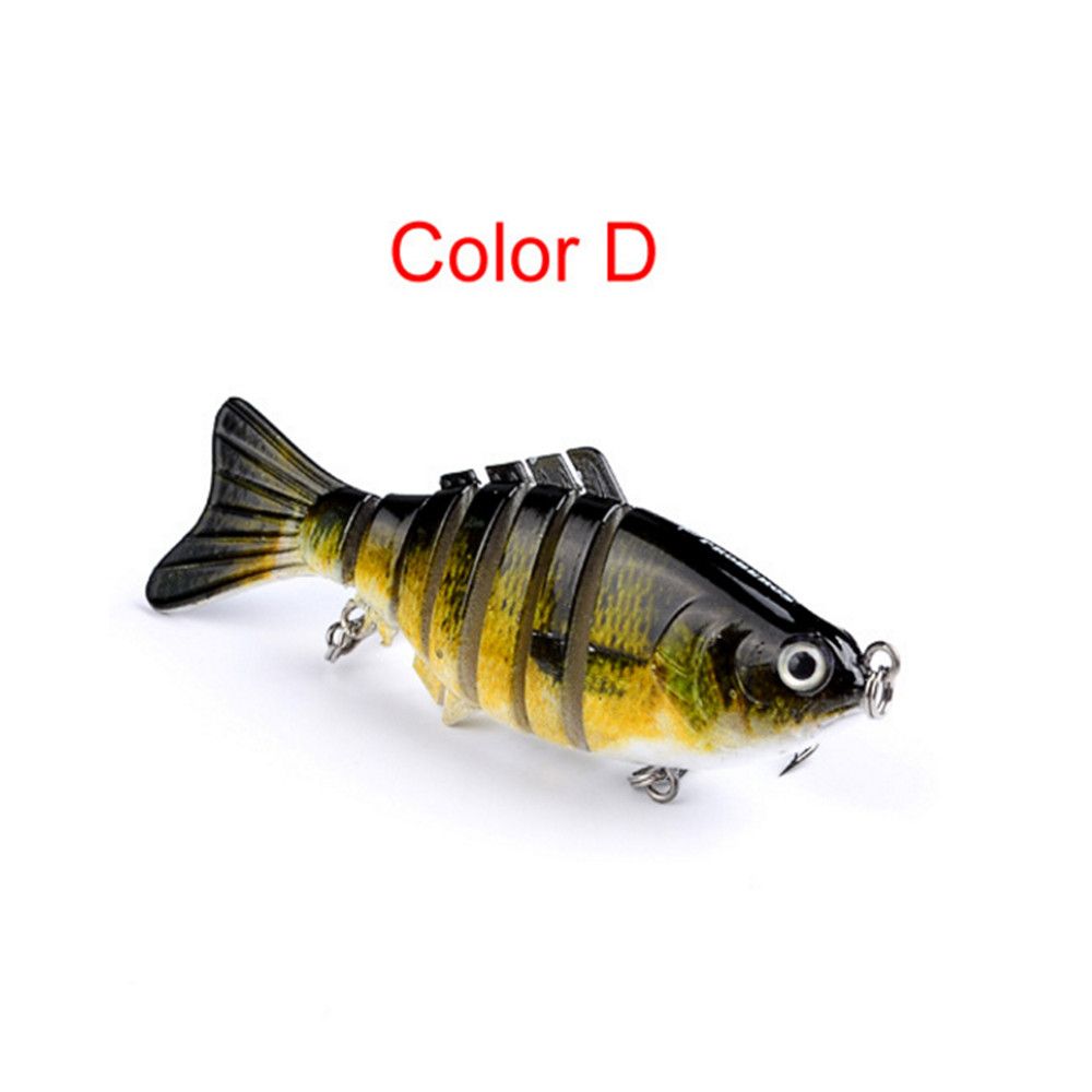 Artificial Fishing Bait Knotty Fish 10cm 5PCS Multicolor