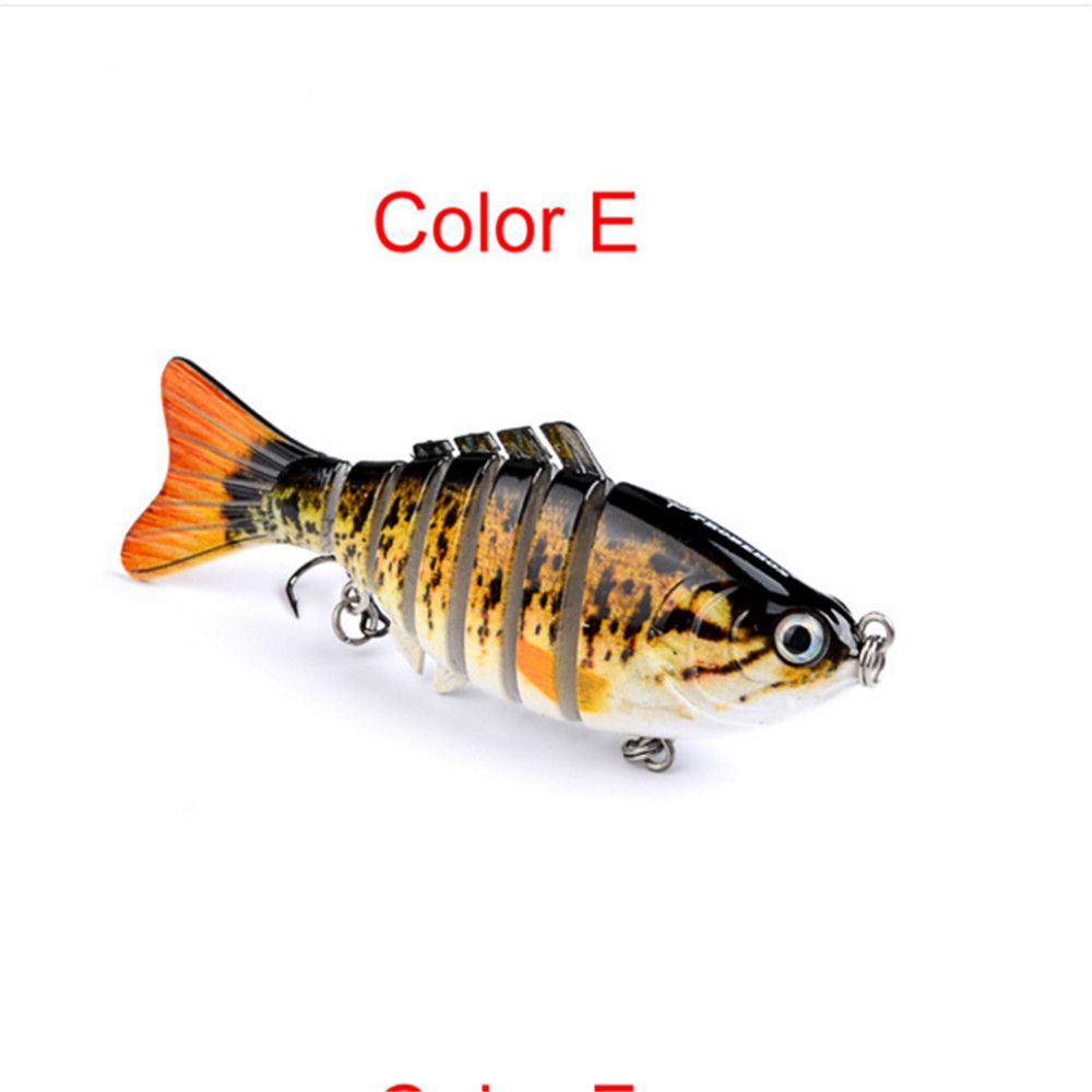 Artificial Fishing Bait Knotty Fish 10cm 5PCS Multicolor