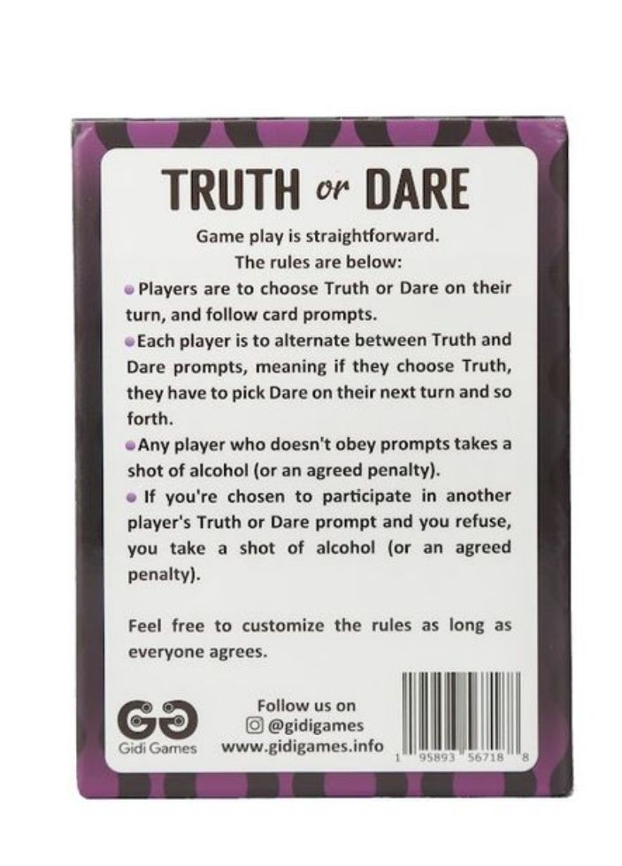 TRUTH OR DARE(AN ADULT COUPLE GAME)