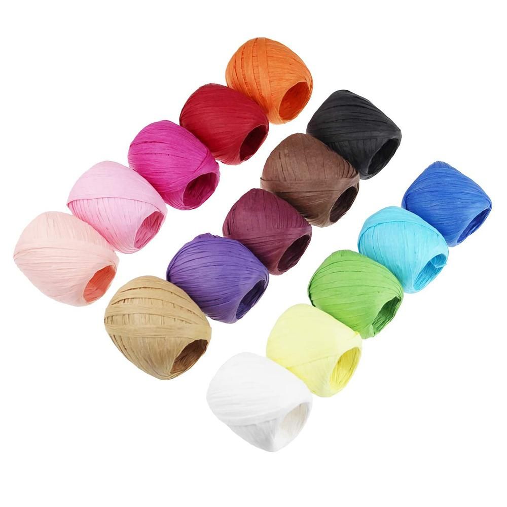15 Rolls Raffia Twine for Christmas Valentine's Day