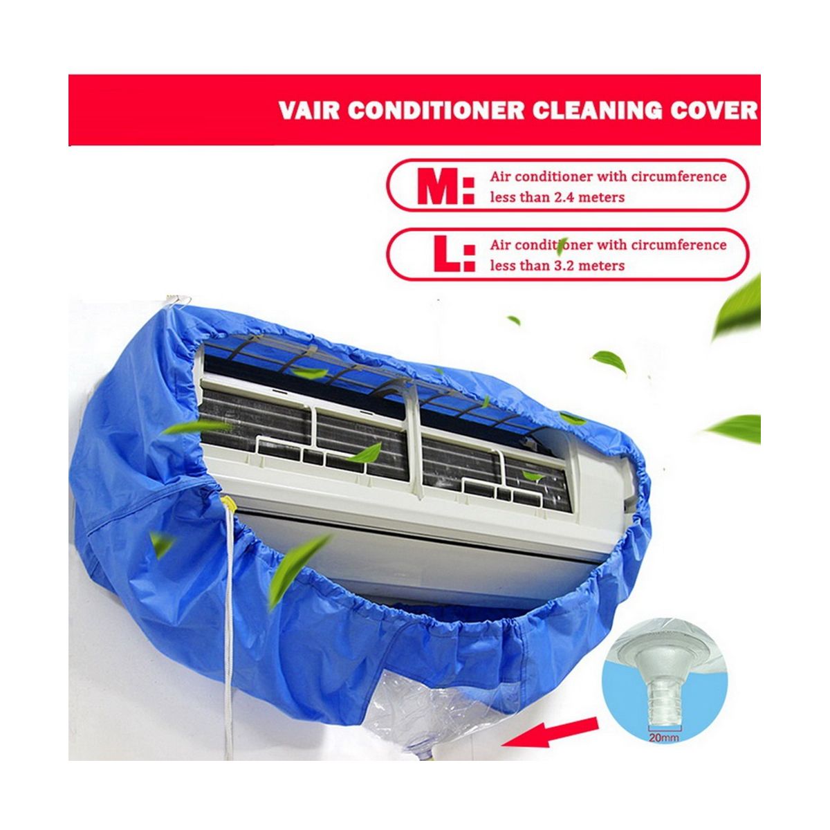 3.2M Air Conditioner Cleaning Cover Double Layer