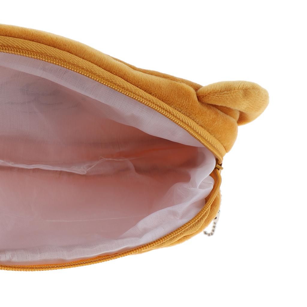 Cute Plush Pencil Bag Pencil Holder Pouch Cartoon Animal Pen Bag Bear