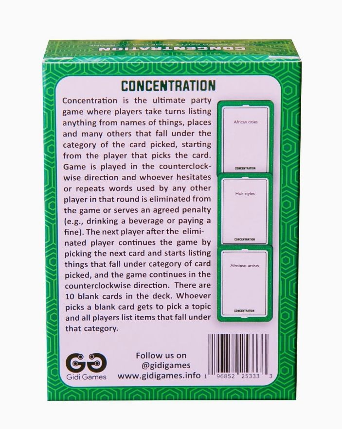 CONCENTRATION(A FAST PACED GAME FOR EVERYONE)