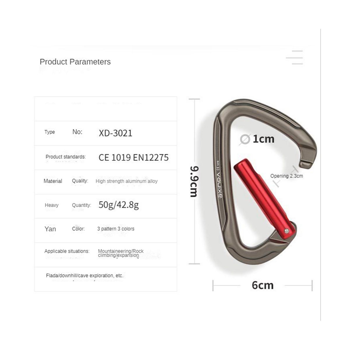 Outdoor Camping Snap Clip Lock Slide Lock Quick Hanging