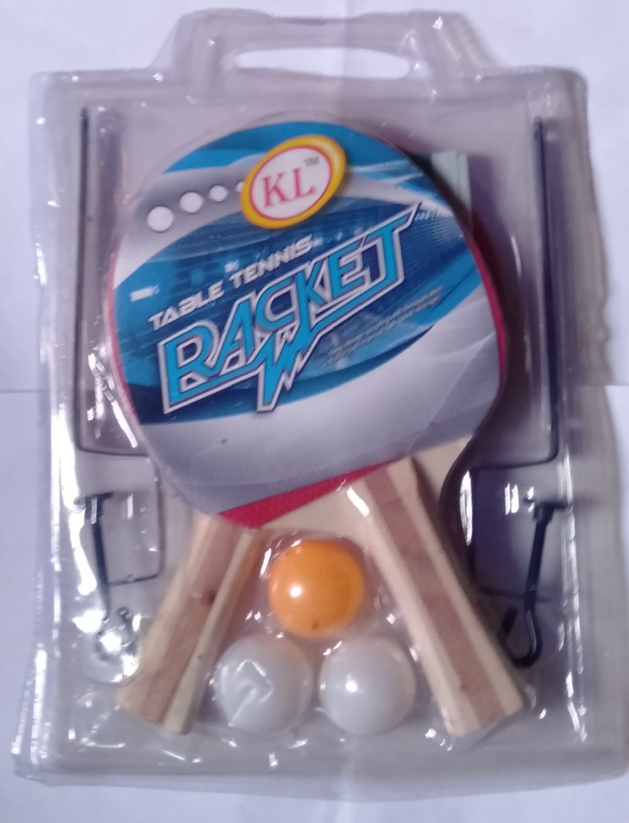 Table Tennis Set Of Bats, Balls, Net And Post