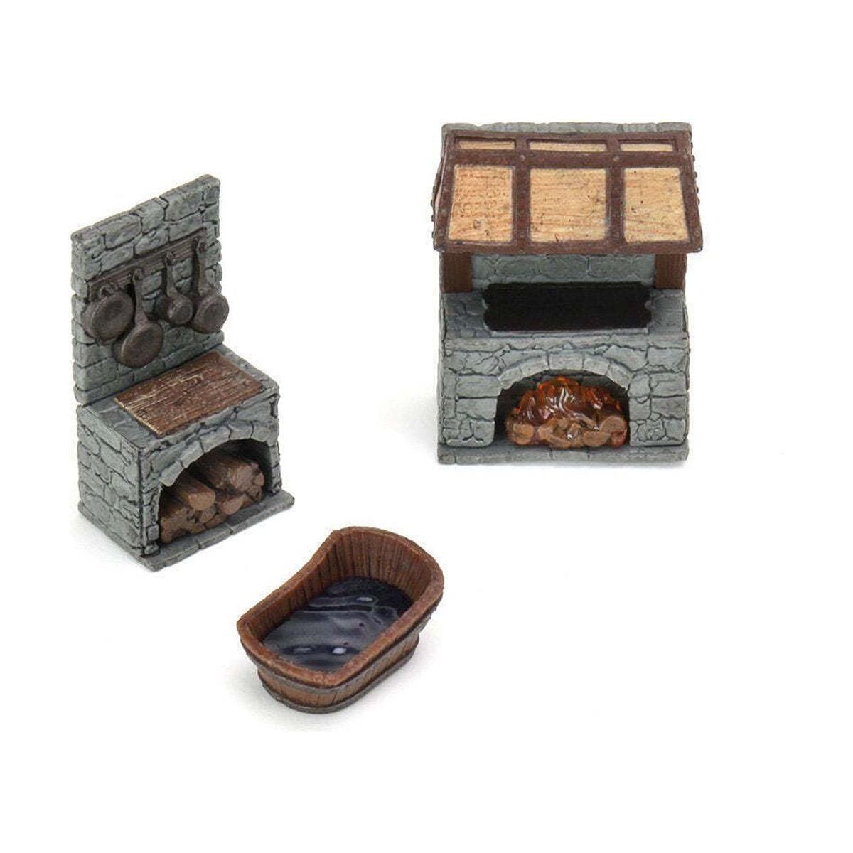 WarLock Tiles Kitchen Accessories Mini Action Figure Scene Decor