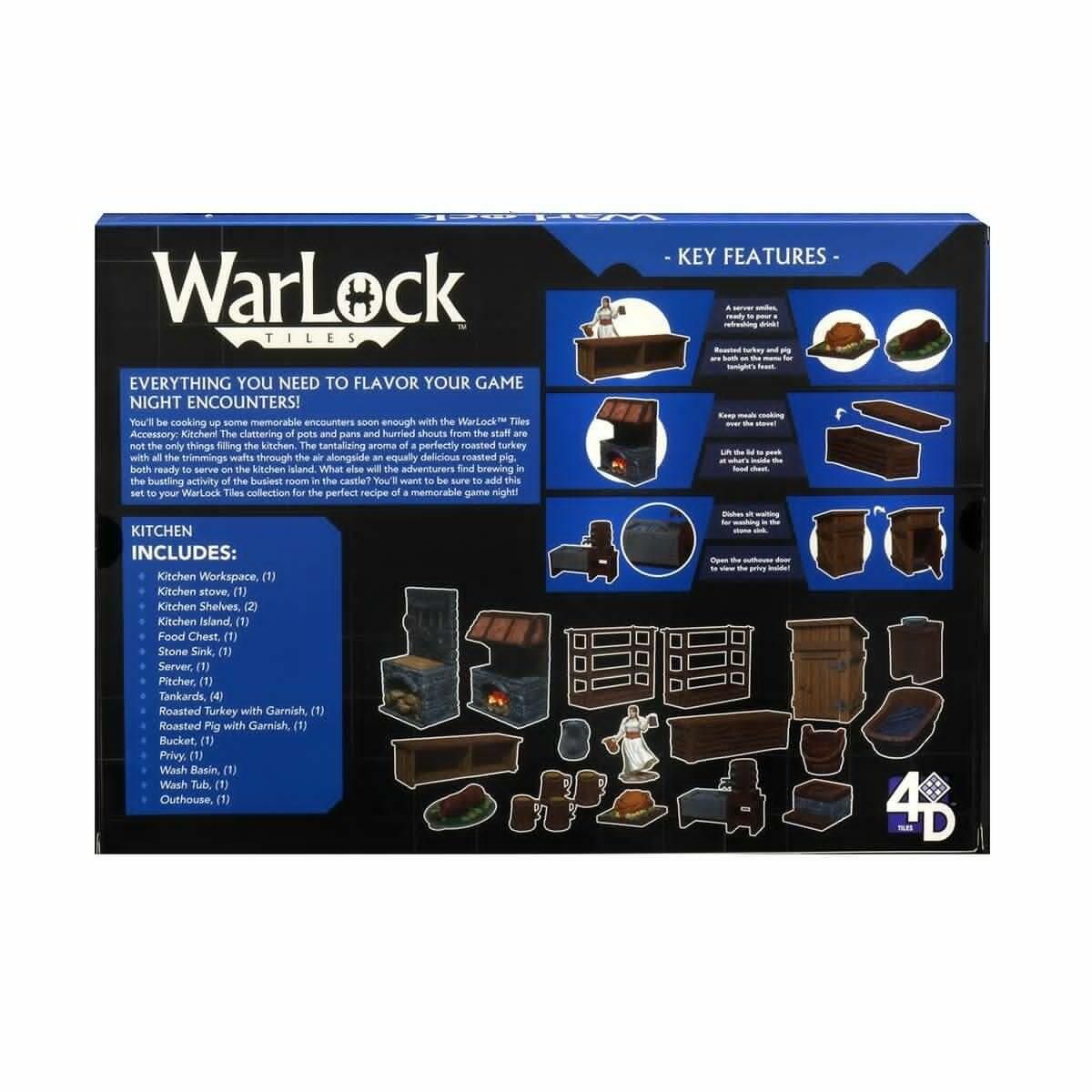 WarLock Tiles Kitchen Accessories Mini Action Figure Scene Decor