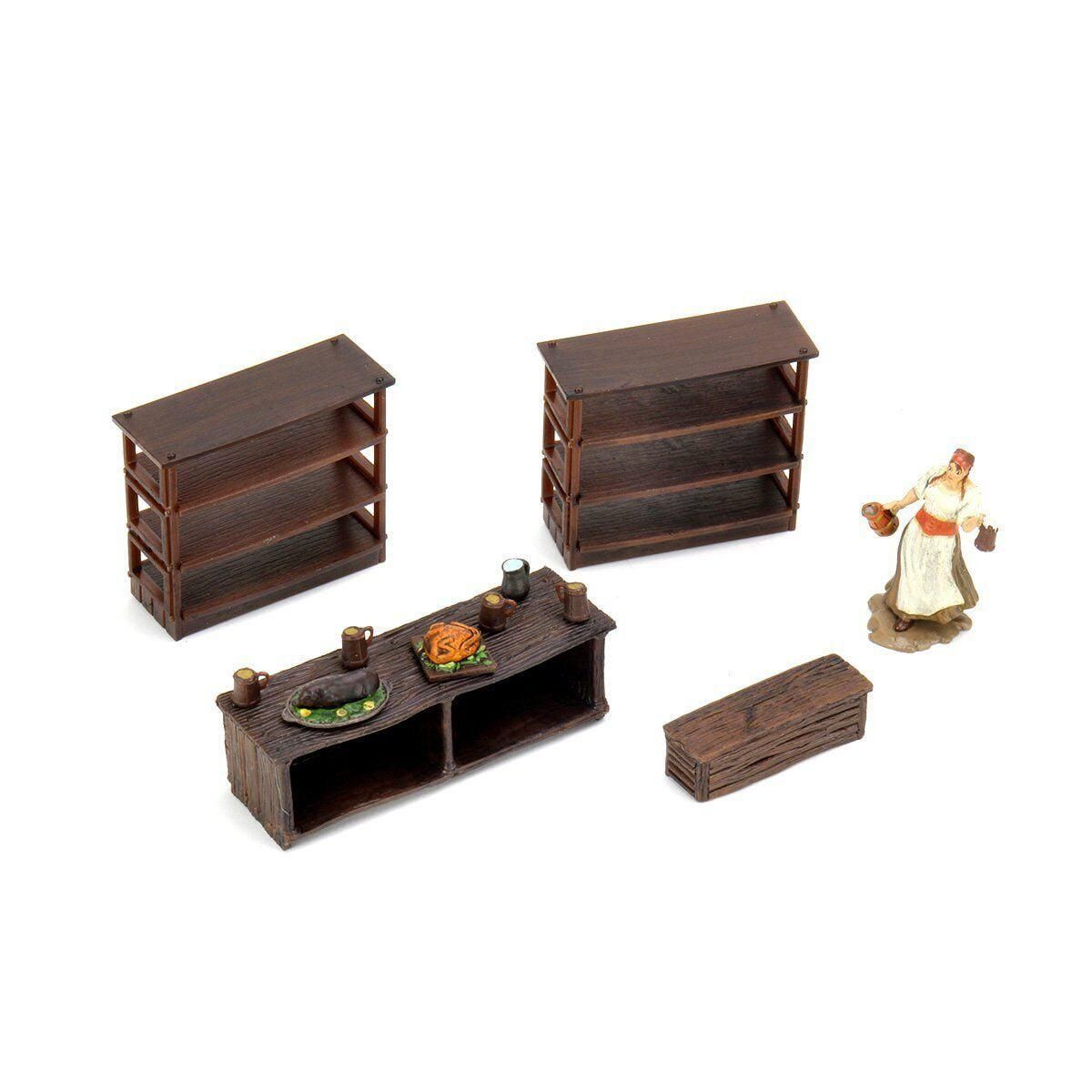 WarLock Tiles Kitchen Accessories Mini Action Figure Scene Decor