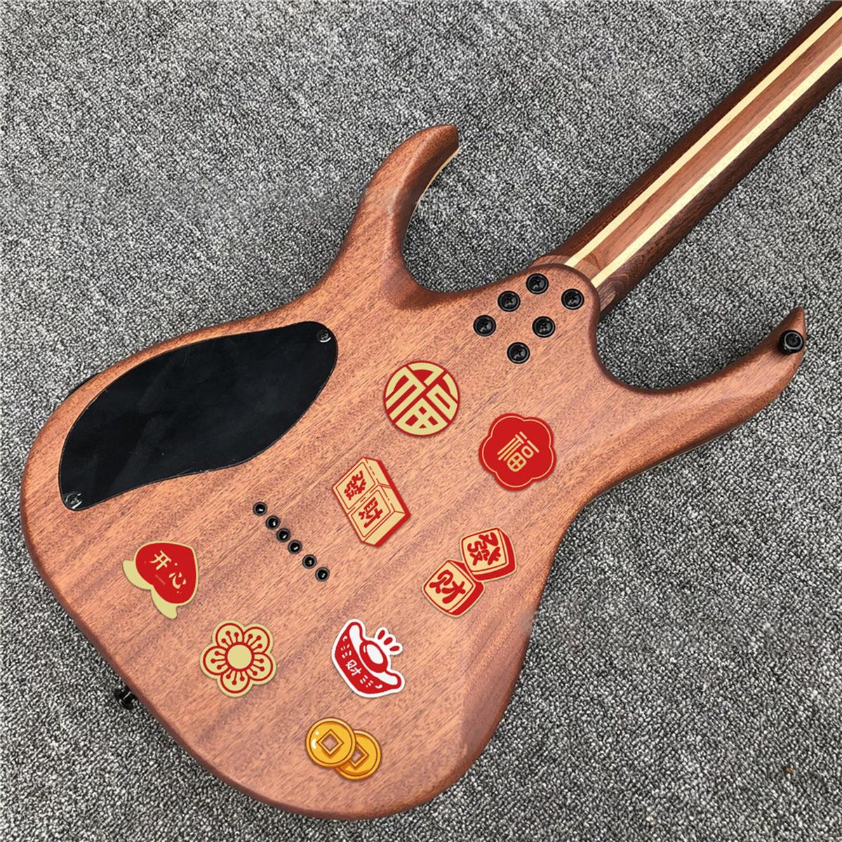 52Pcs Notebook Stickers Laptop Stationary Guitar Suitcase Car Stickers Red