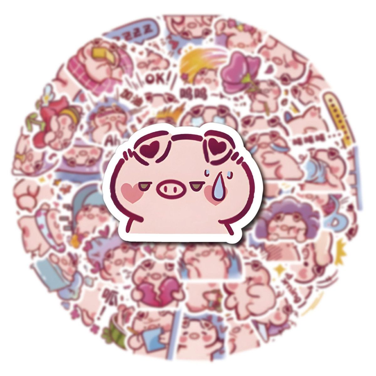 60Pcs Animal Stickers Suitcase Laptop Water Bottle Graffiti Stickers