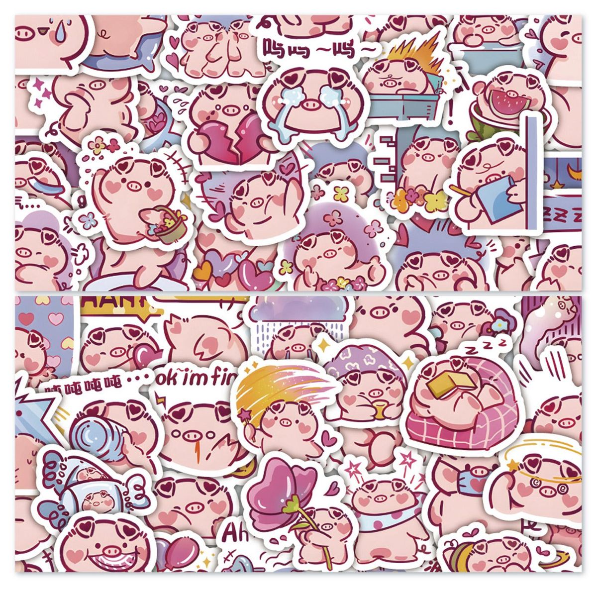 60Pcs Animal Stickers Suitcase Laptop Water Bottle Graffiti Stickers