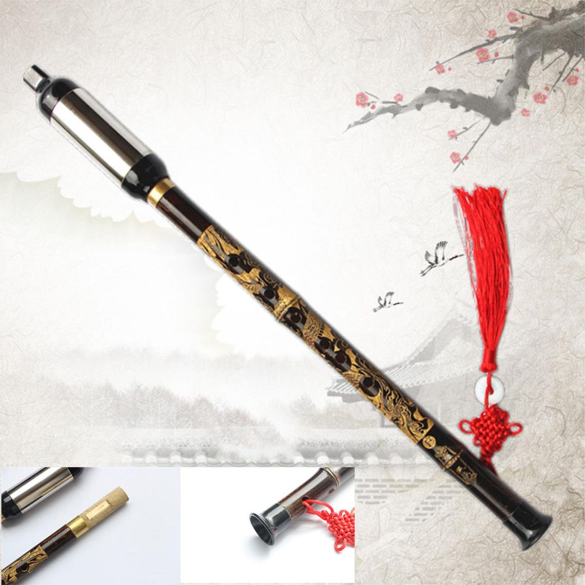 Bawu Pipe Tune G Musical Instrument Bawu Bau Vertical