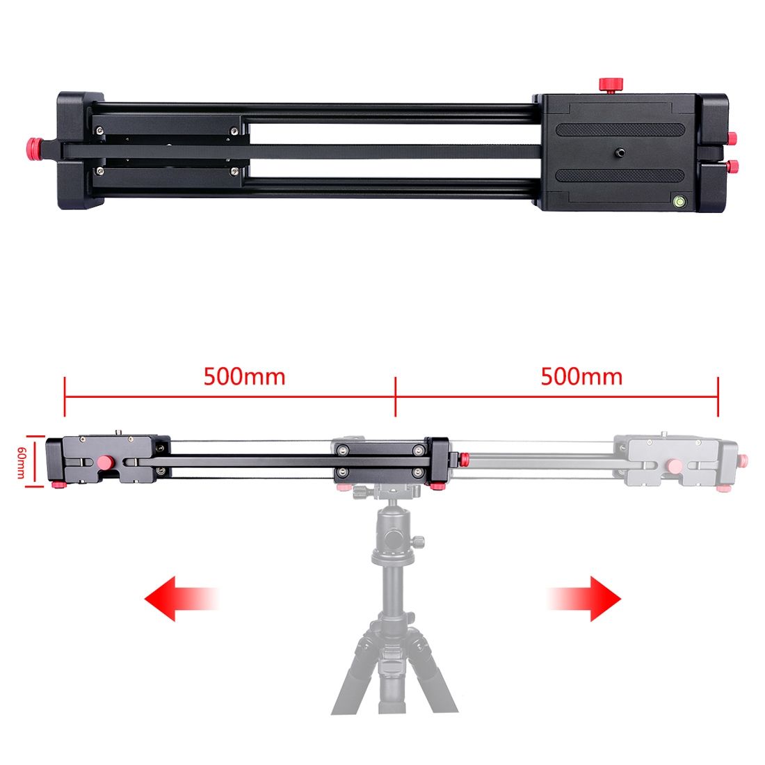 50cm / 100cm (Installs On Tripod) Slide Rail Track