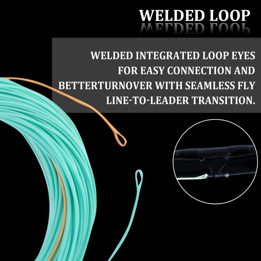 Nymph Fly Fishing Line Weight Forward With Welded Loops 90FT 2/3/4/5/6/WT Nymph Fly Line