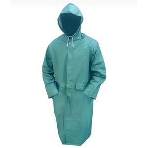 WATER PROOF RAIN COAT WITH HOOD - GREEN