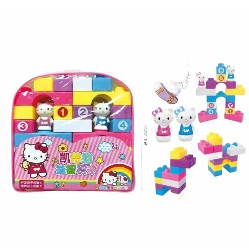 HELLO KITTY Building Lego Bricks Blocks Kids Educational Toy