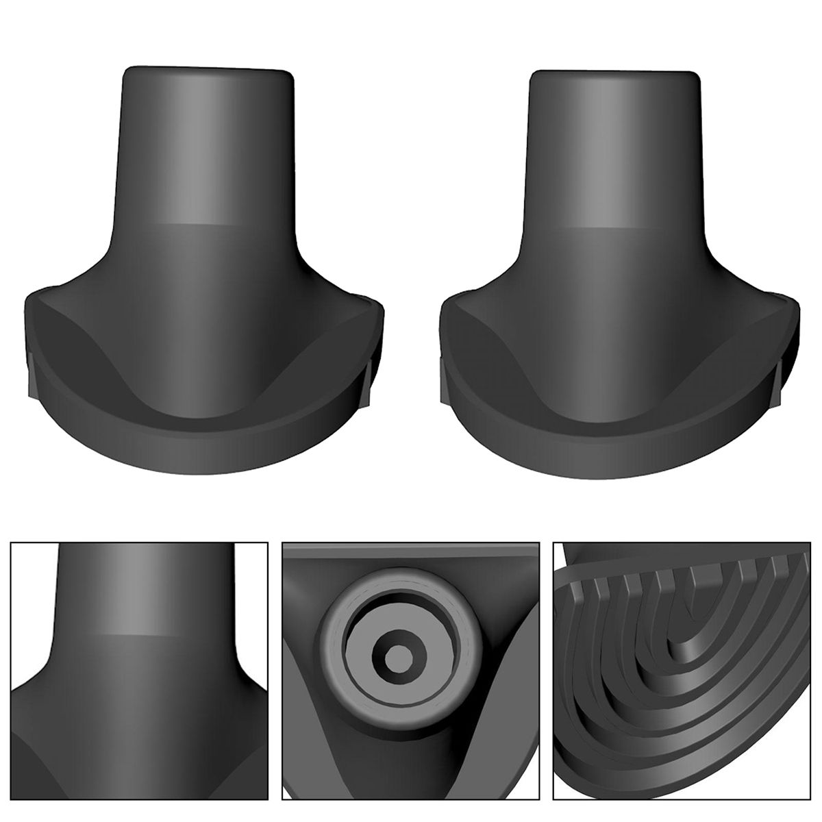 4 Pack Golf Bag Stand Replacement Feet,Golf Bag Feet