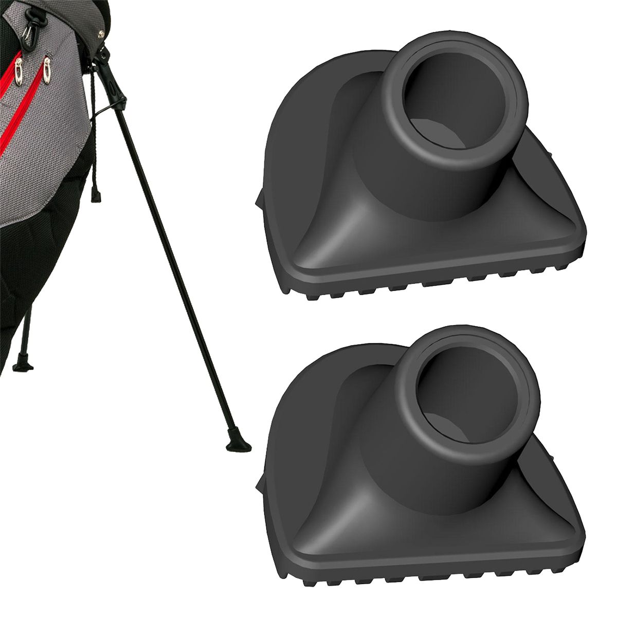 4 Pack Golf Bag Stand Replacement Feet,Golf Bag Feet