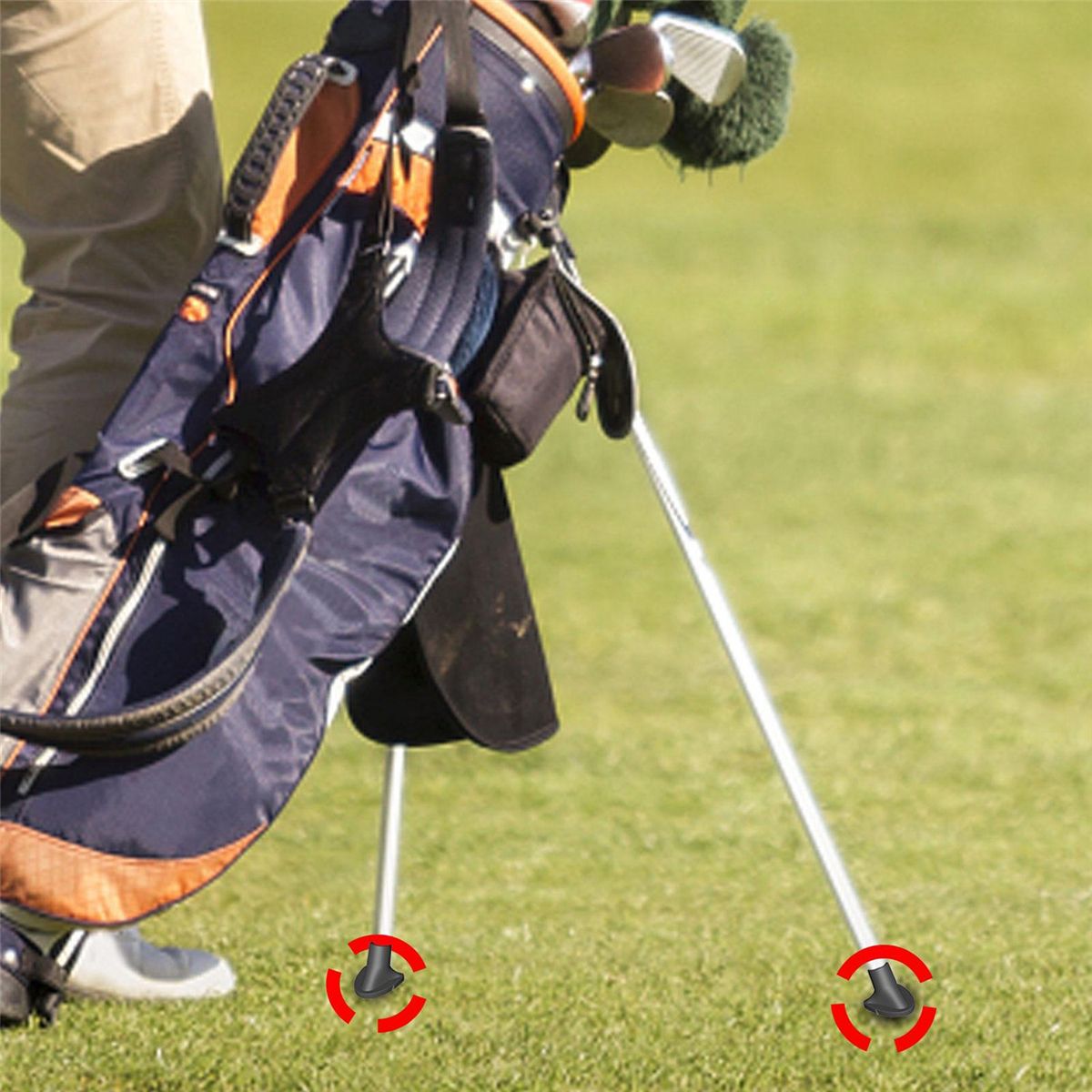 4 Pack Golf Bag Stand Replacement Feet,Golf Bag Feet