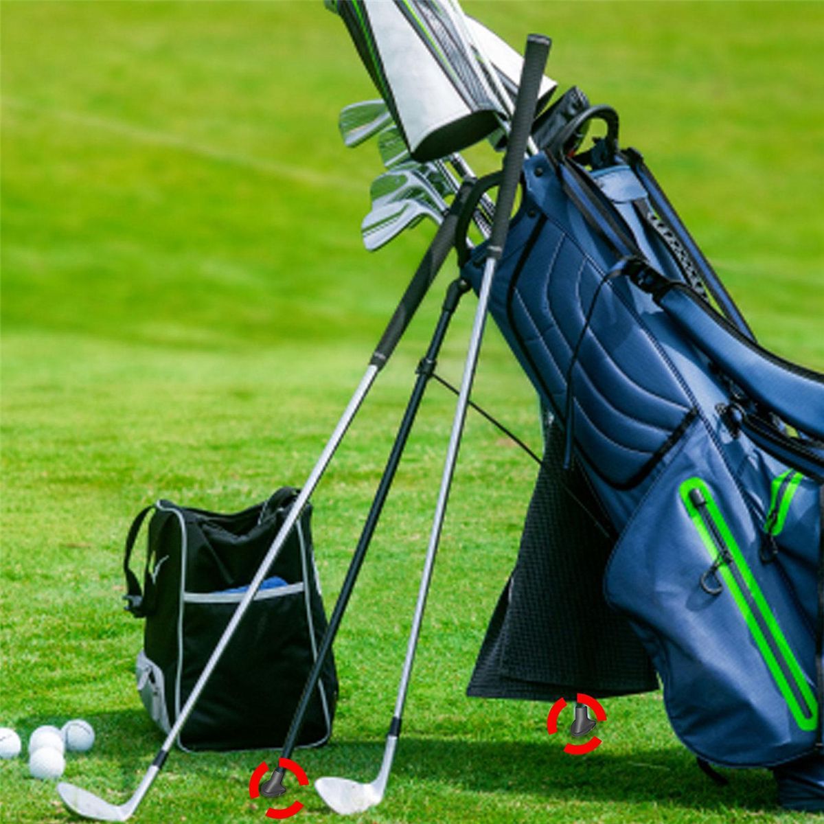 4 Pack Golf Bag Stand Replacement Feet,Golf Bag Feet