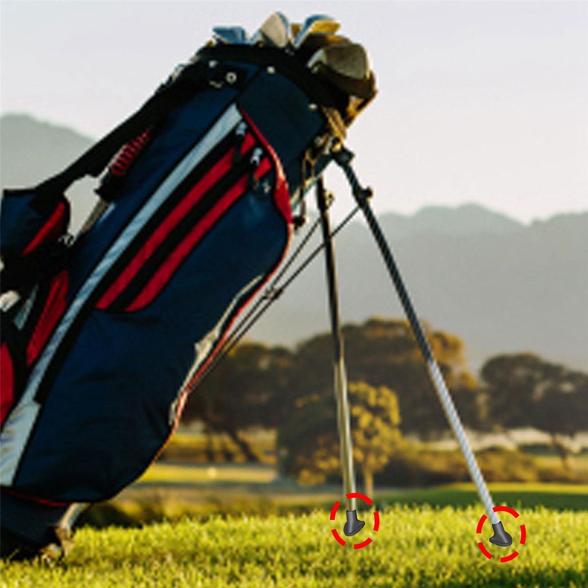 4 Pack Golf Bag Stand Replacement Feet,Golf Bag Feet