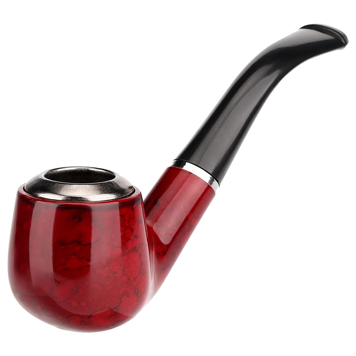 Captain Tobacco Pipe Red Smoking Pipe