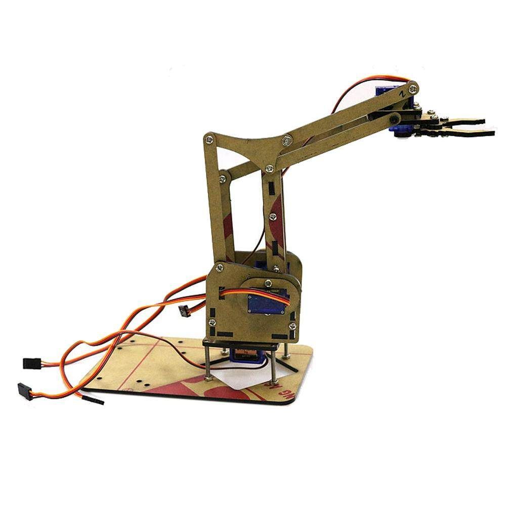 4 DOF Acrylic Unassembled DIY Robot Arm DIY Kit For Arduino Maker Learning SG90 Servo