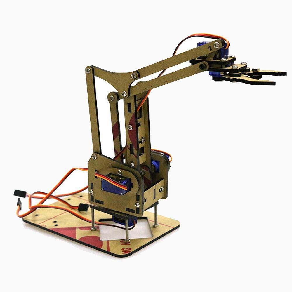 4 DOF Acrylic Unassembled DIY Robot Arm DIY Kit For Arduino Maker Learning SG90 Servo