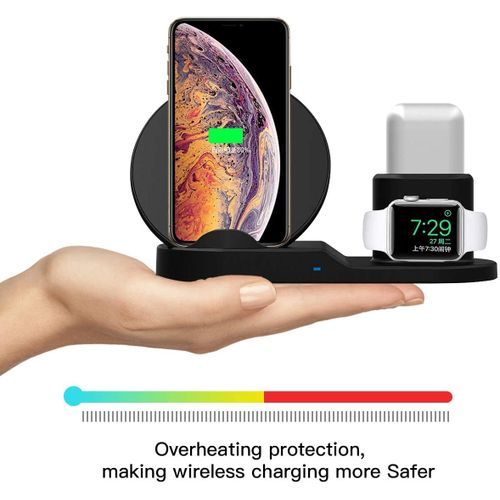 3 In 1 Wireless Charging Station For Phones, Watch And Apods