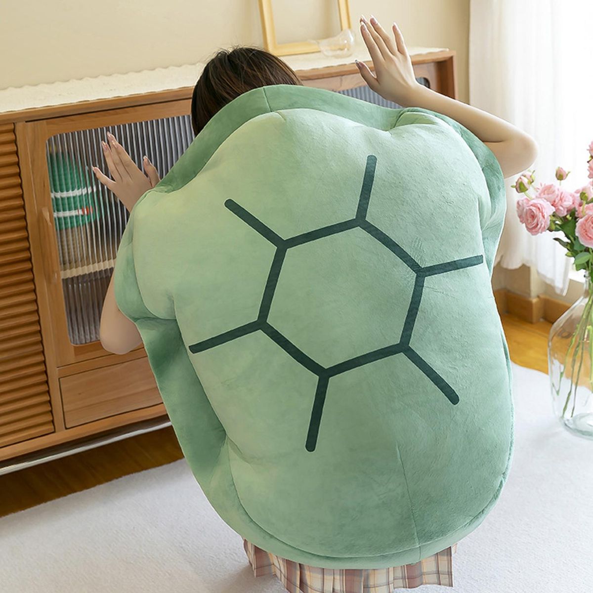 Turtle Pillow Wearable Stuffed Animal Costume Plush Toy Green