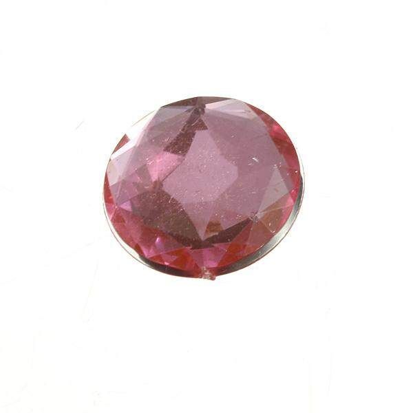 10X Large Plastic Flat Backed Half Round Crystal Gem Rhinestone Cabochon 18 25mm Light Pink 18mm Pink