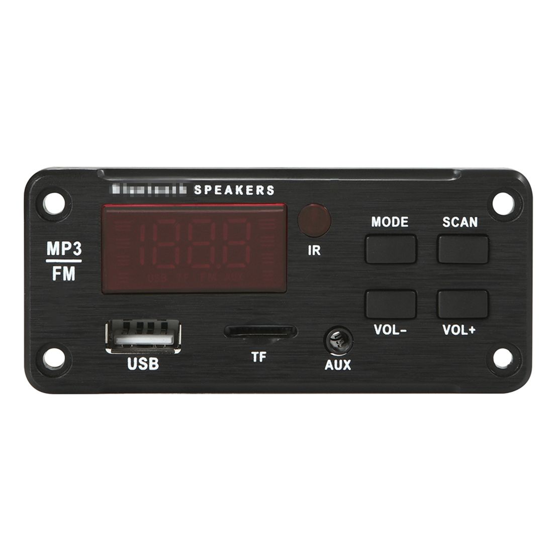 Car 5V Color Screen Display Bluetooth 5.0 Audio MP3 Player Decoder Board FM Radio TF Card USB 3.5mm AUX, With Remote Control