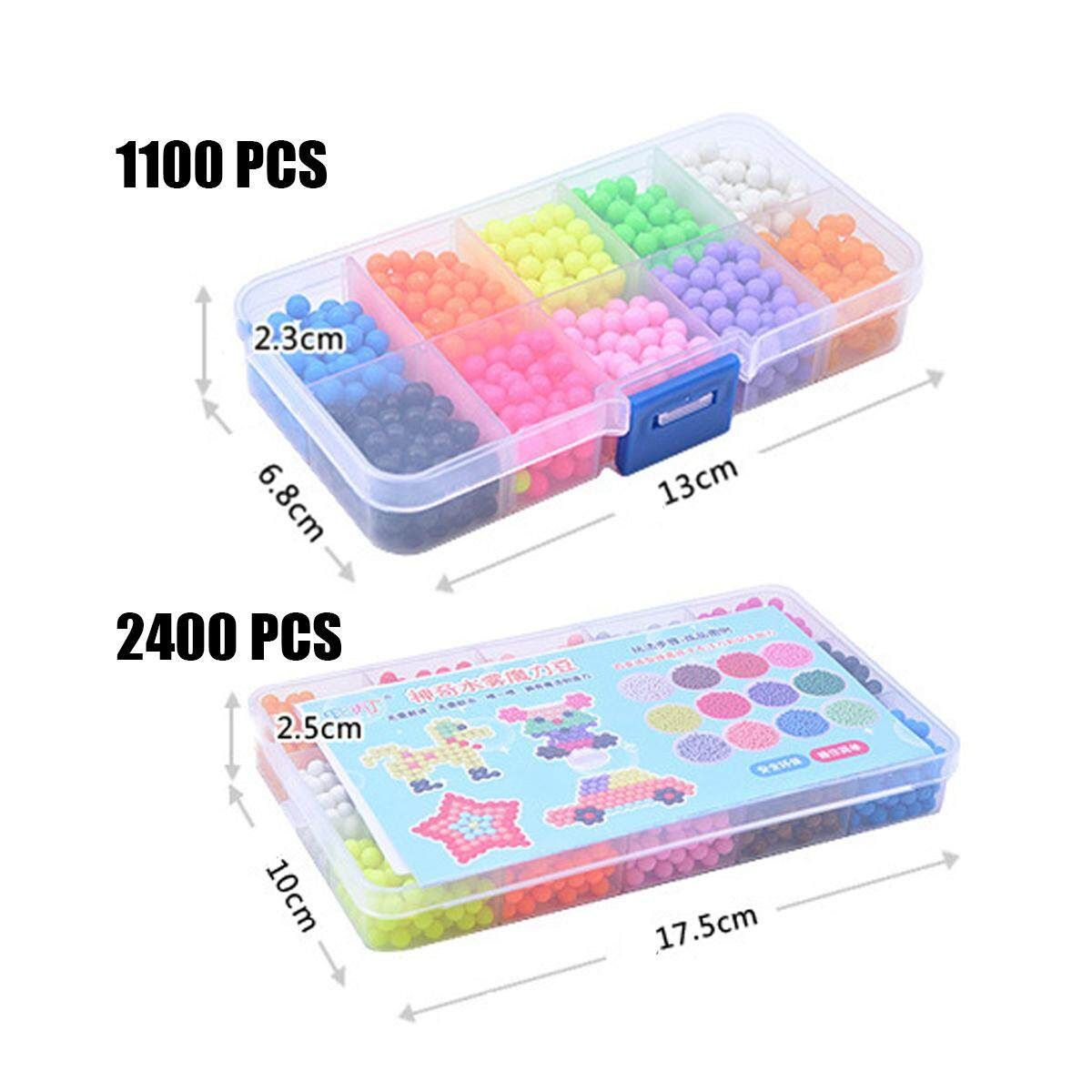 2400Pcs Diy Handmade Boy Girl Toy Magic Water Mist Magic Beads Water Sticky Beads Spell Bean Bean Magic Beads 10 Squares Of Candy Magic Beads