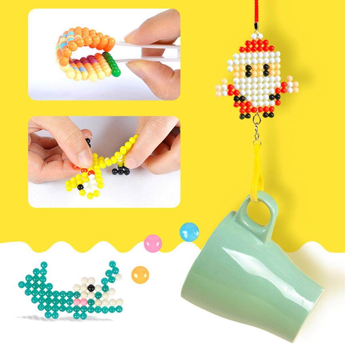 6000pcs DIY Water Sticky Fuse Beads Magic Plastic Toys Funny Kid Craft Xmas Gift