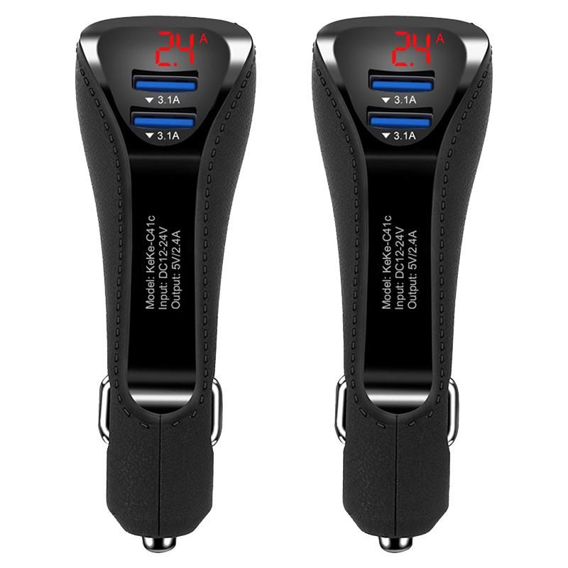 LED Dual USB Car Chargerfor PC