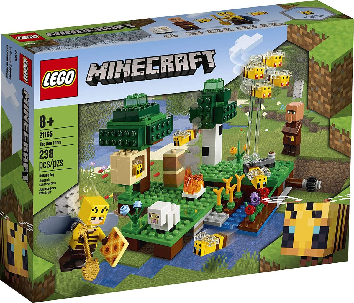 Minecraft The Bee Farm 21165 Minecraft Building Action Toy With A Beekeeper (238 Pieces)