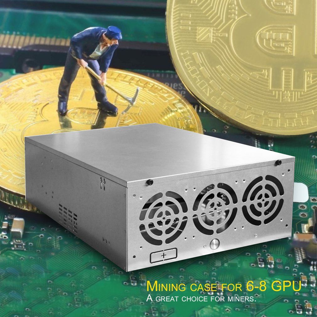 Open Air Mining Frame Rig Graphics Case GPU ATX Fit 6 8