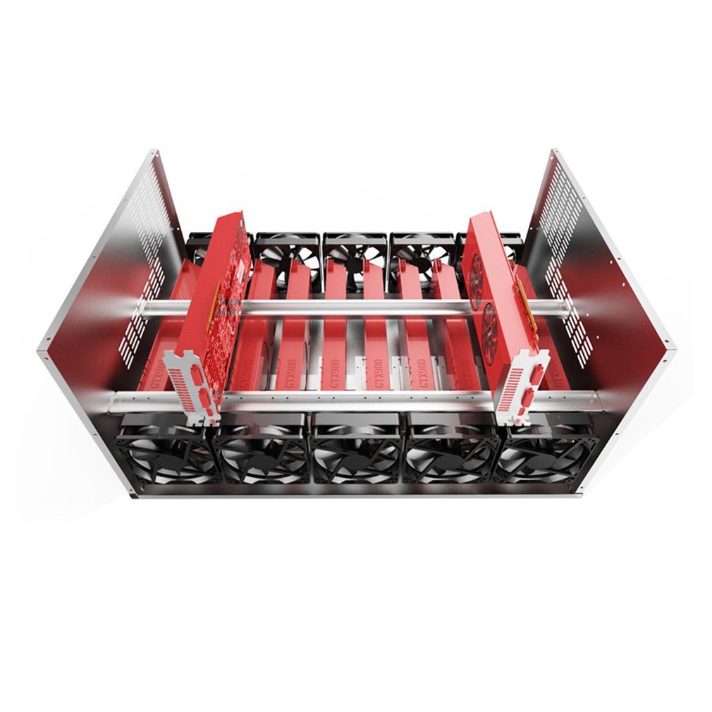 Open Air Mining Frame Rig Graphics Case GPU ATX Fit 6 8