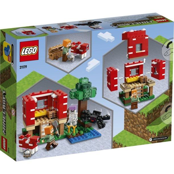 Minecraft The Mushroom House 21179 Building Kit 272 Pcs