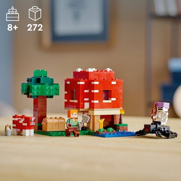 Minecraft The Mushroom House 21179 Building Kit 272 Pcs