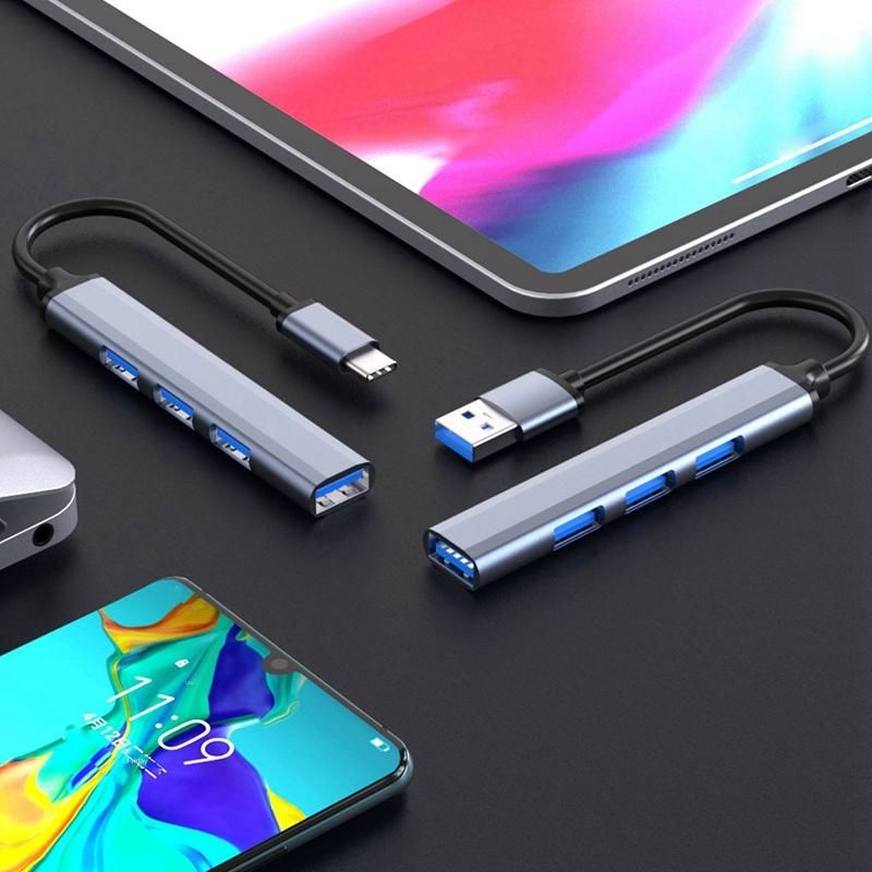 4 Ports USB Hub Splitter Multi Hub USB to USB 3.0 Adapter
