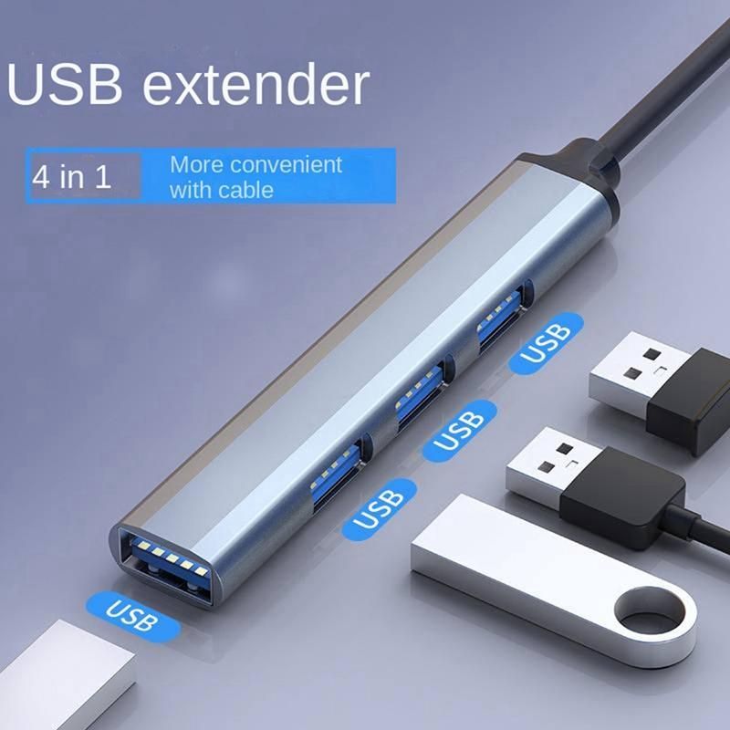 4 Ports USB Hub Splitter Multi Hub USB to USB 3.0 Adapter