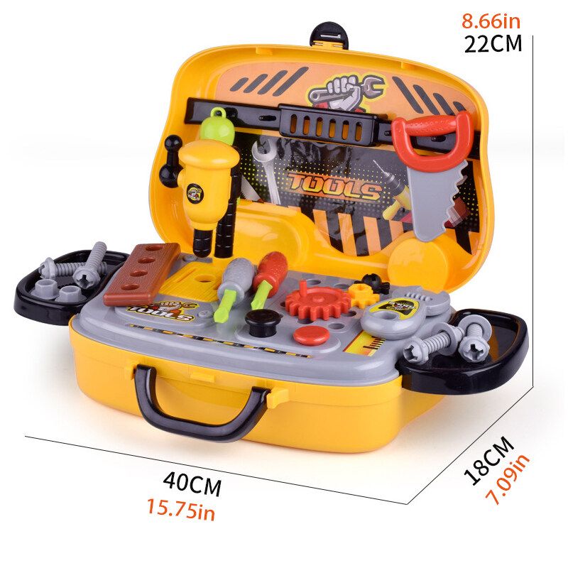 Children's Drill Toys Baby Screwdriver Toy Kids Learning Educational Game Gifts Screw Kids Puzzles Assembled Tool Toys Box A