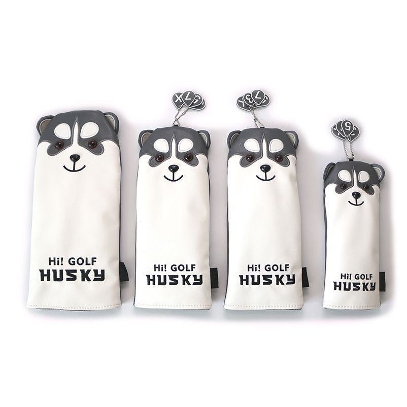 Husky Golf Headcovers Leather Cover For Driver Fairway And