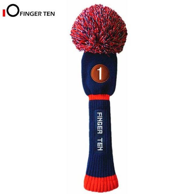 Pom Pom Knitted Golf Club Head Covers Woods Driver Fairway