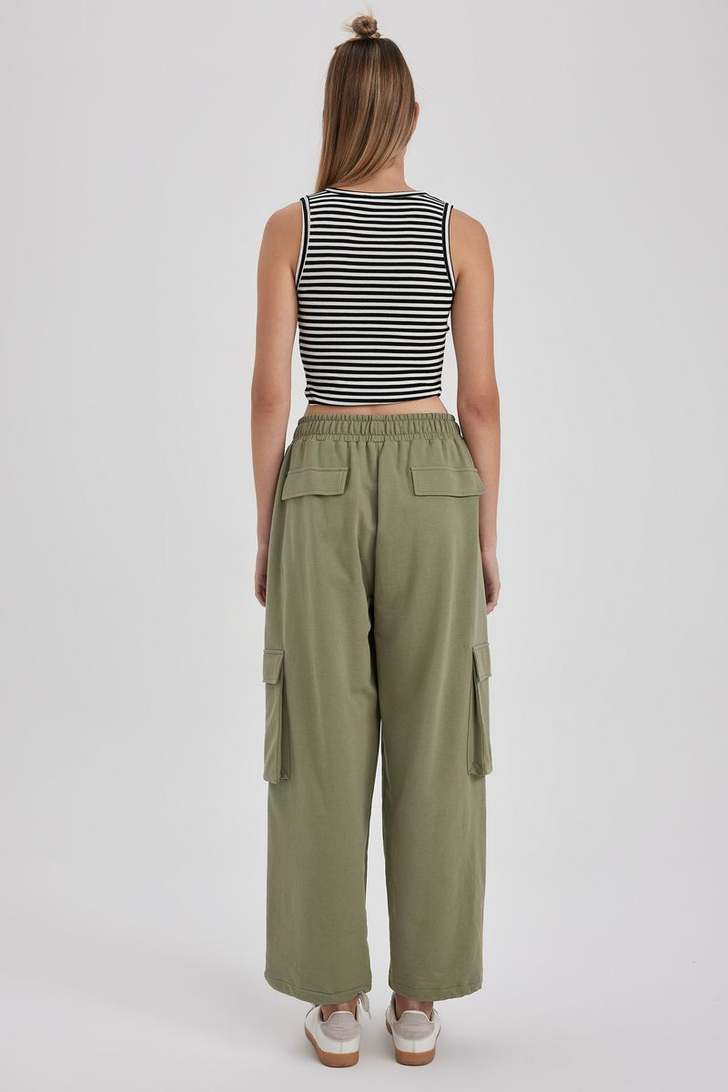 Woman Coool Jogger Fit Knitted Trousers - Khaki